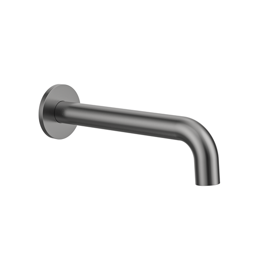 MELA - RONDO Wall Spout Brushed NickelTapware – available at Bathroom City Perth