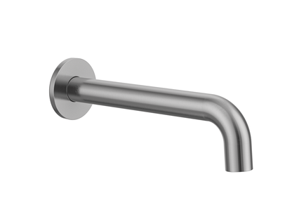 MELA - RONDO Wall Spout Brushed Nickel - Tapware - from our - MELA - supplier–available at Bathroom City Perth