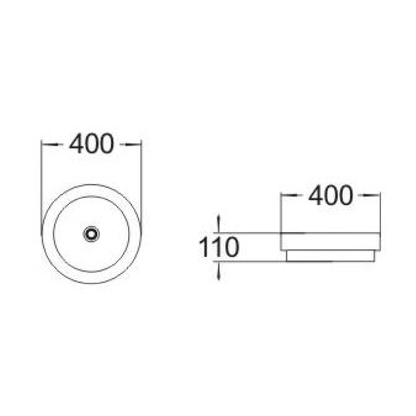 MELA - SELVA Matt Black Half Inset BasinBasins – available at Bathroom City Perth