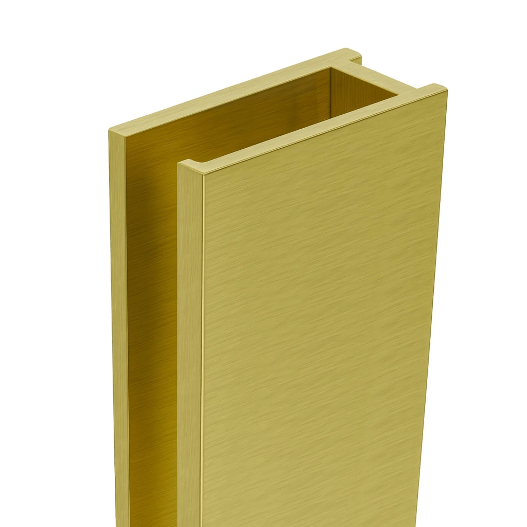 MELA - Shower Screen U Channel Brushed Brass-Shower Screen Hardware-from our-MELA-supplier–available at Bathroom City Perth