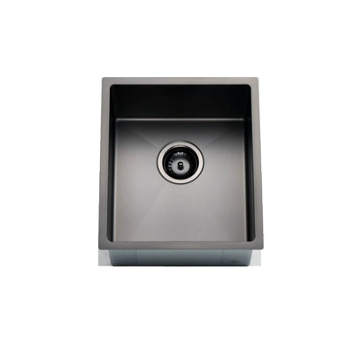 MELA - TRITON 380S Stainless Steel Sink Black-Sink-from our-MELA-supplier–available at Bathroom City Perth