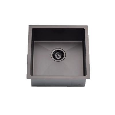 MELA - TRITON 450S Stainless Steel Sink Black-Sink-from our-MELA-supplier–available at Bathroom City Perth