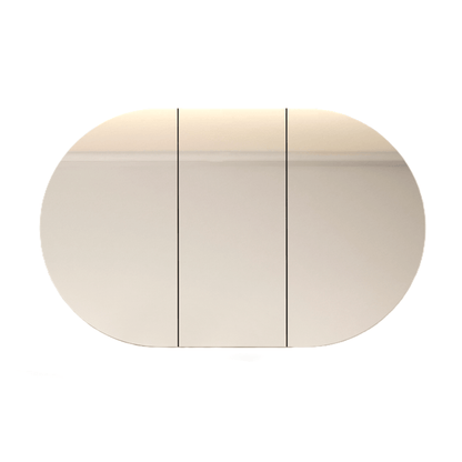 MELA - VERA 1200 Horizontal Oval Mirror Cabinet - Mirror - from our - MELA - supplier–available at Bathroom City Perth