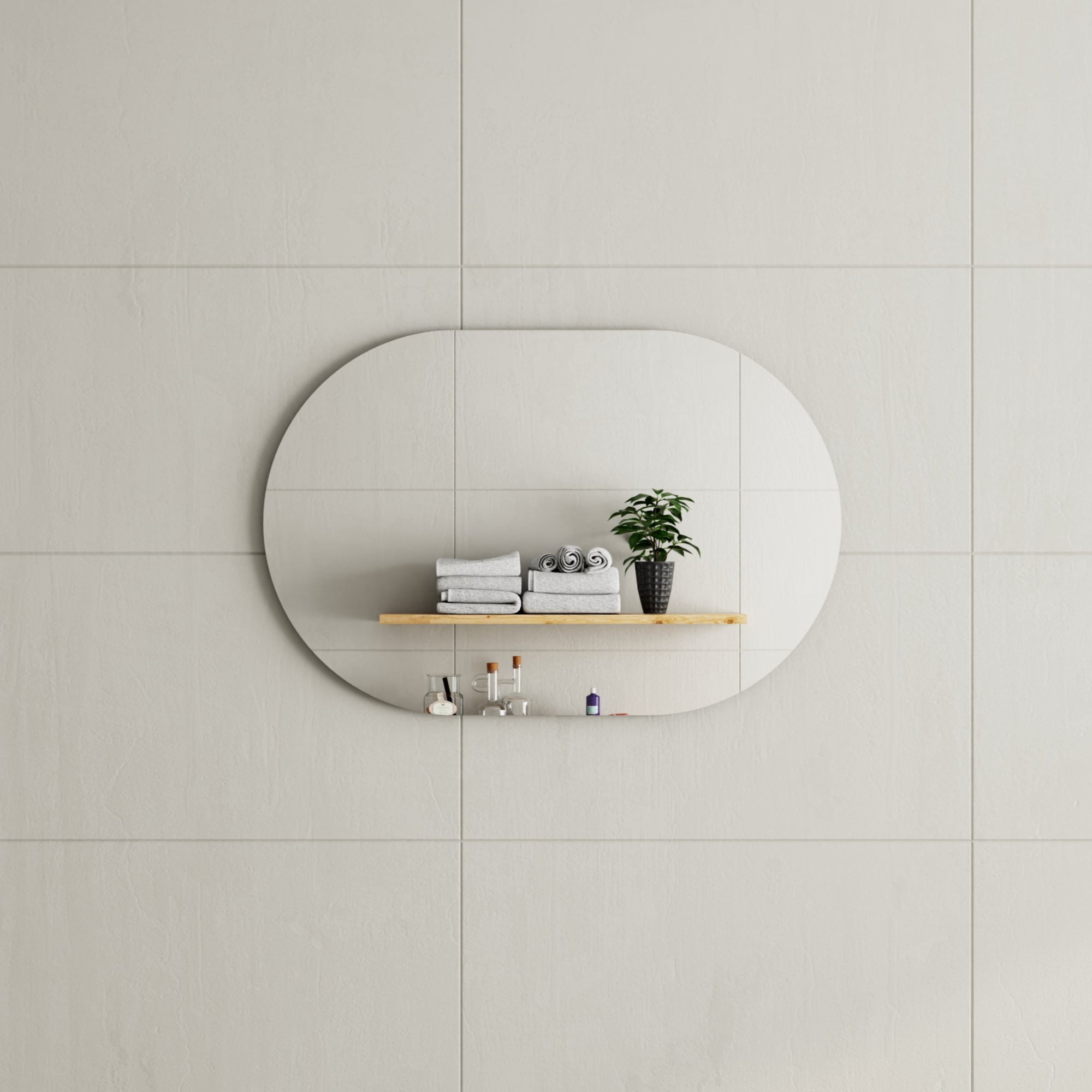 MELA - VERA 900 Horizontal Oval MirrorMirror – available at Bathroom City Perth