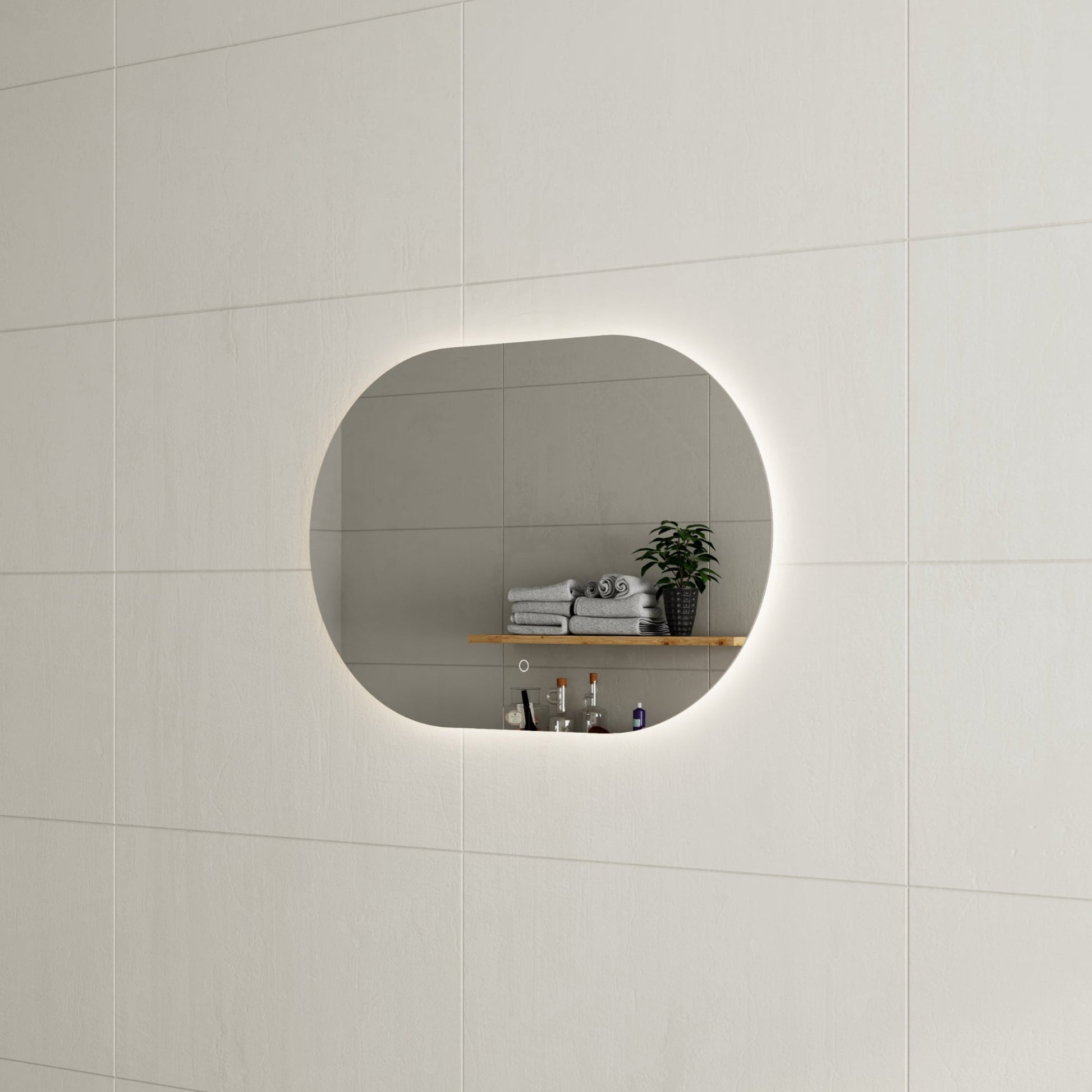 MELA - VERA 900 LED Horizontal Oval MirrorMirror – available at Bathroom City Perth