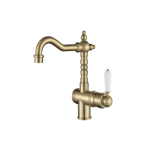 MODERN NATIONAL - BORDEAUX High Rise Basin Mixer Brushed BronzeTapware – available at Bathroom City Perth