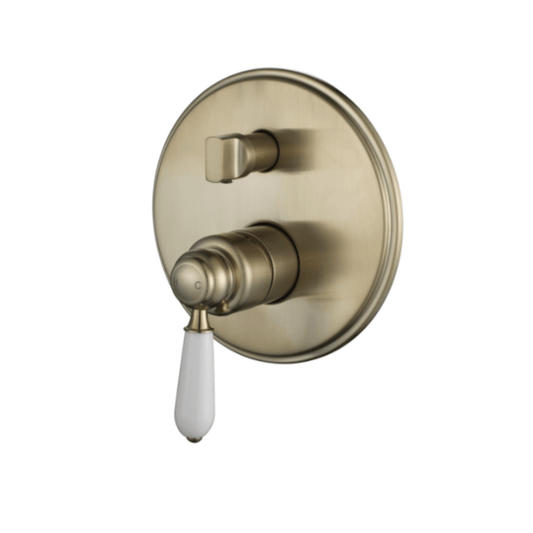 MODERN NATIONAL - BORDEAUX Shower Mixer with Diverter Brushed BronzeTapware – available at Bathroom City Perth