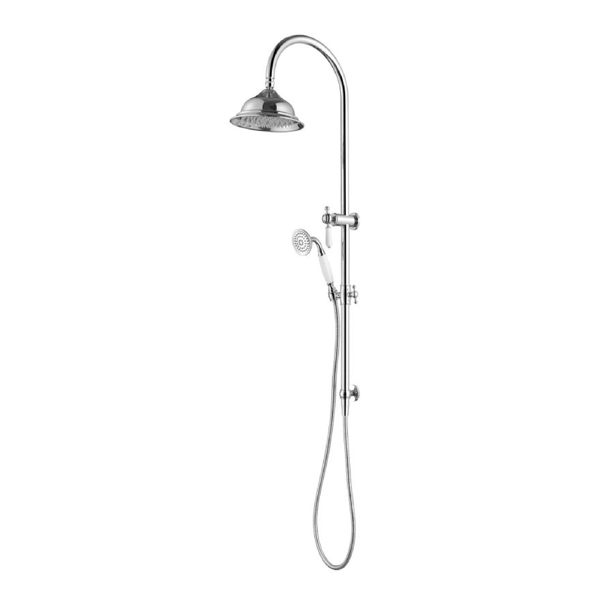 MODERN NATIONAL - BORDEAUX Twin Combo Shower Set with Rail Chrome - Tapware - from our - Modern National - supplier–available at Bathroom City Perth