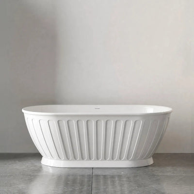 OTTI - Attica Kensington 1500 Gloss White Bath with Overflow-Baths-from our-Otti-supplier–available at Bathroom City Perth