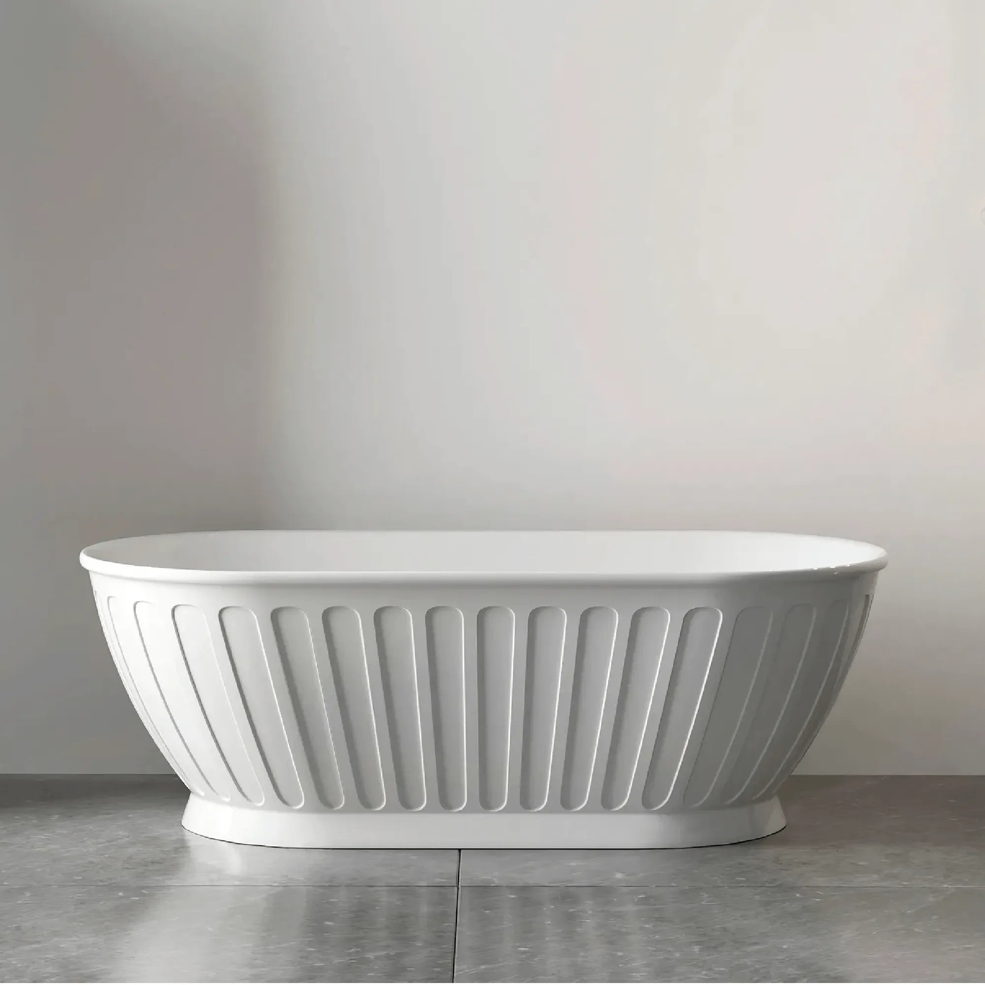 OTTI - Attica Kensington 1500 Gloss White Bath-Baths-from our-Otti-supplier–available at Bathroom City Perth