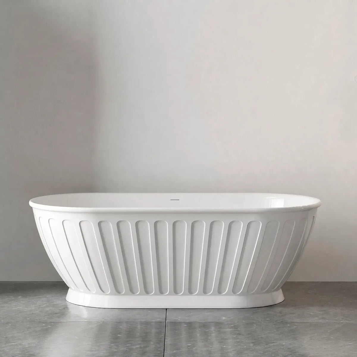 OTTI - Attica Kensington 1700 Gloss White Bath with Overflow-Baths-from our-Otti-supplier–available at Bathroom City Perth