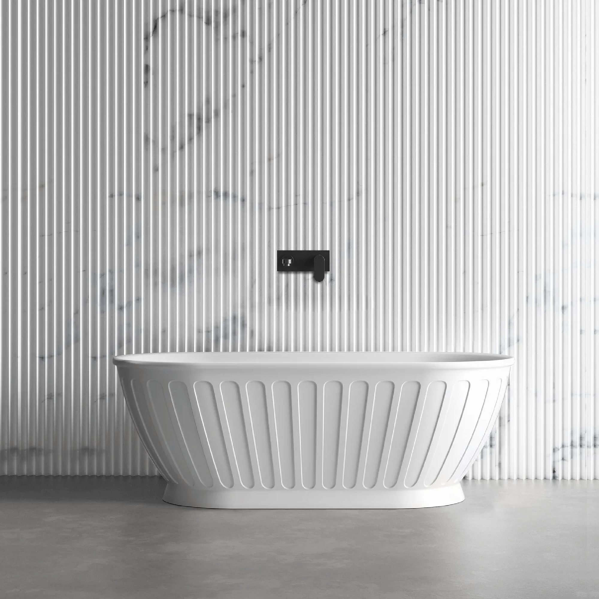 OTTI - Attica Kensington 1700 Matt White Bath - Baths - from our - Otti - supplier–available at Bathroom City Perth