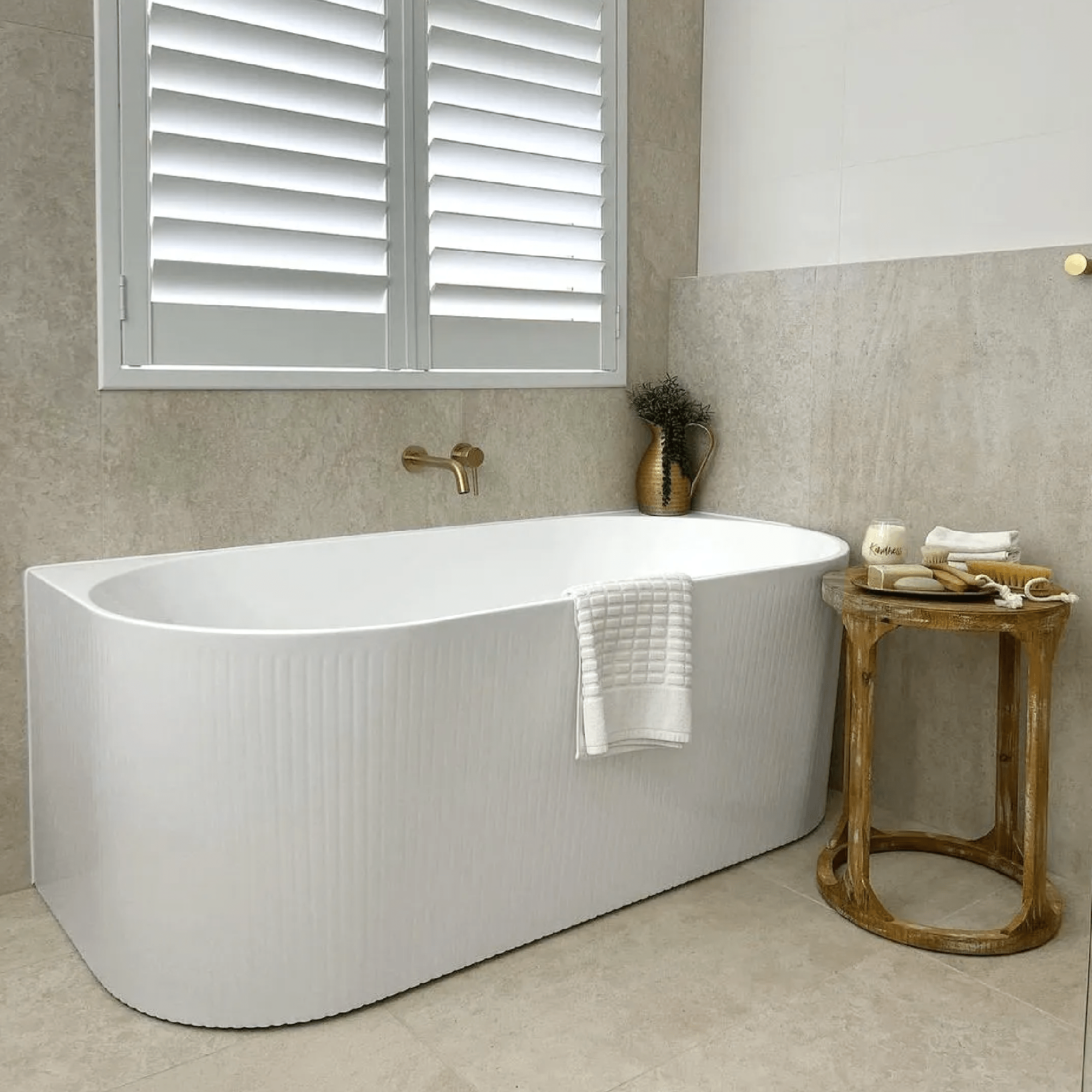 OTTI - Attica Noosa 1500 Gloss White BTW Multi - fit Bath - Baths - from our - Otti - supplier–available at Bathroom City Perth