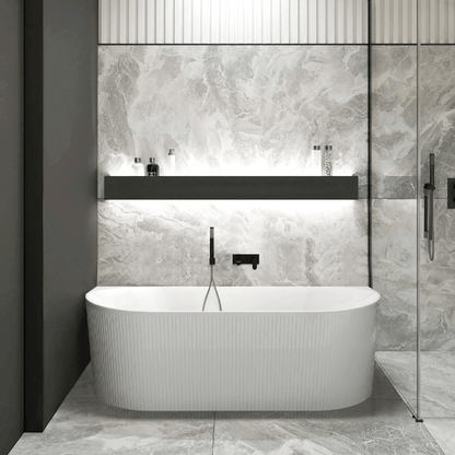 OTTI - Attica Noosa 1500 Matt White BTW Multi - fit Bath - Baths - from our - Otti - supplier–available at Bathroom City Perth