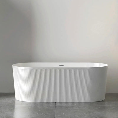 OTTI - Attica Noosa 1700 Gloss White Bath with Overflow-Baths-from our-Otti-supplier–available at Bathroom City Perth