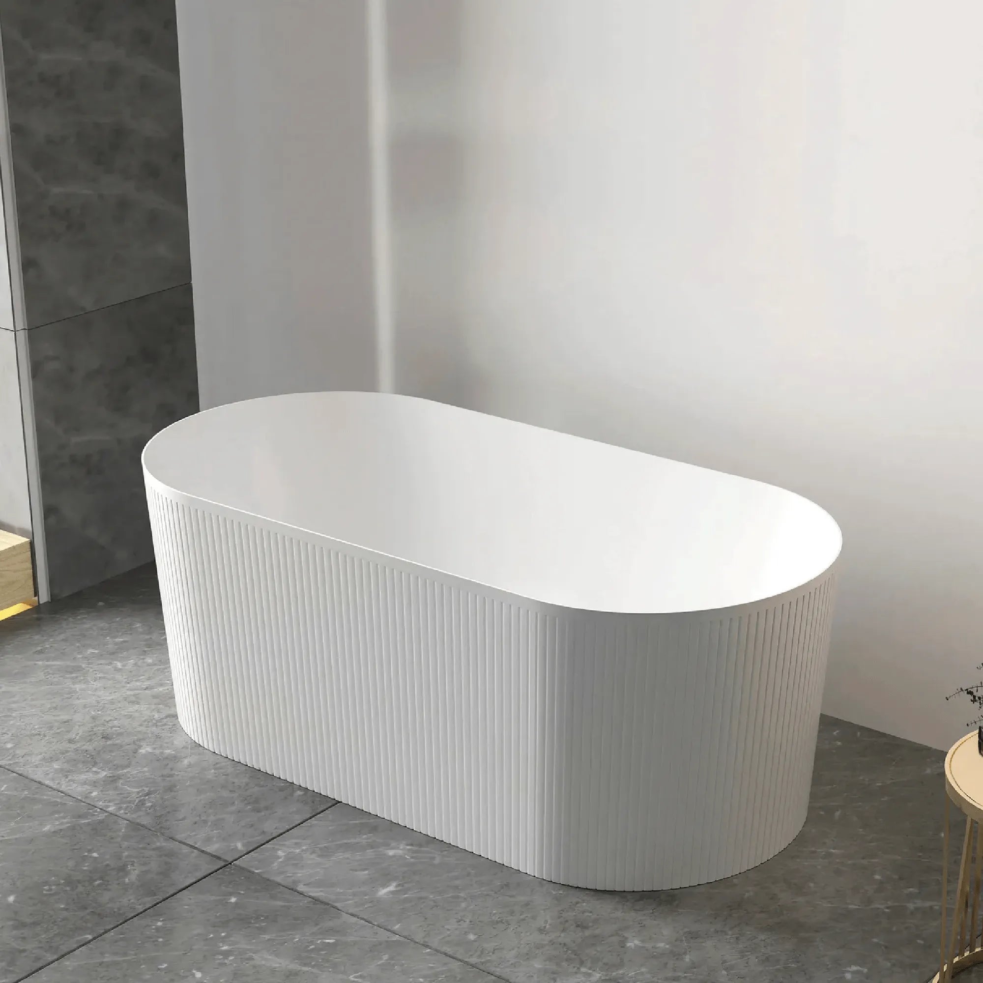OTTI - Attica Noosa 1700 Gloss White Bath-Baths-from our-Otti-supplier–available at Bathroom City Perth