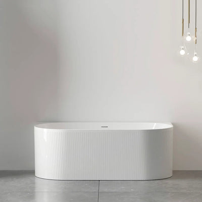 OTTI - Attica Noosa 1700 Gloss White BTW Multi-fit Bath with Overflow-Baths-from our-Otti-supplier–available at Bathroom City Perth