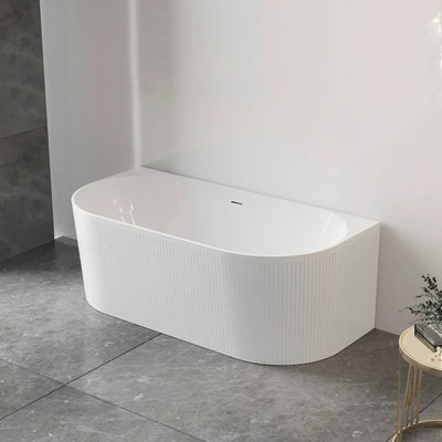 OTTI - Attica Noosa 1700 Gloss White BTW Multi-fit Bath with Overflow-Baths-from our-Otti-supplier–available at Bathroom City Perth