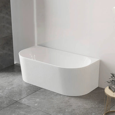 OTTI - Attica Noosa 1700 Gloss White BTW Multi-fit Bath-Baths-from our-Otti-supplier–available at Bathroom City Perth