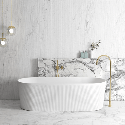 OTTI - Attica Noosa 1700 Matt White Bath - Baths - from our - Otti - supplier–available at Bathroom City Perth