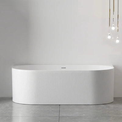 OTTI - Attica Noosa 1700 Matt White BTW Multi-fit Bath with Overflow-Baths-from our-Otti-supplier–available at Bathroom City Perth