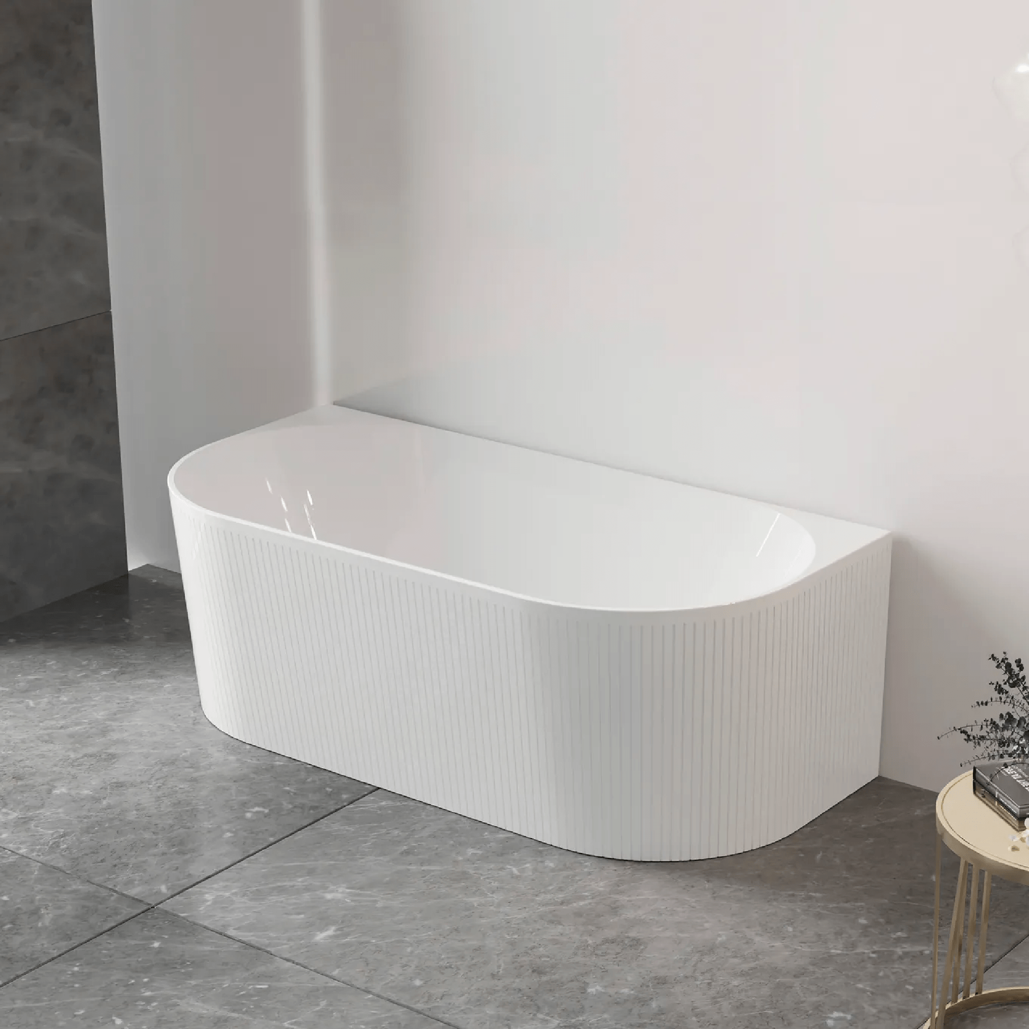 OTTI - Attica Noosa 1700 Matt White BTW Multi - fit Bath - Baths - from our - Otti - supplier–available at Bathroom City Perth