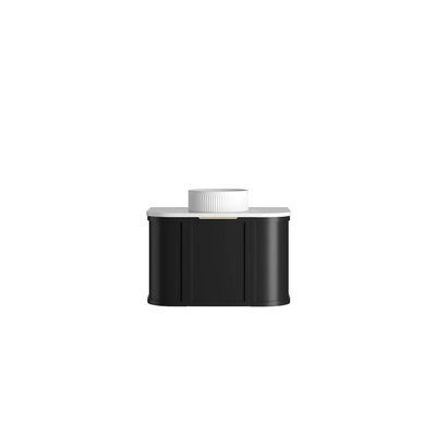 OTTI - Hampshire 750mm Satin Black Wall Hung Curve Vanity - Vanities - from our - Otti - supplier–available at Bathroom City Perth