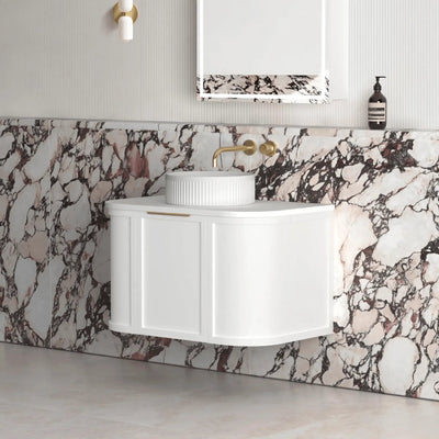 OTTI - Hampshire 750mm Satin White Wall Hung Curve Vanity-Vanities-from our-Otti-supplier–available at Bathroom City Perth