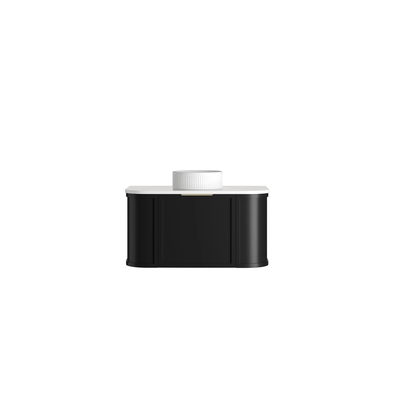 OTTI - Hampshire 900mm Satin Black Wall Hung Curve Vanity - Vanities - from our - Otti - supplier–available at Bathroom City Perth
