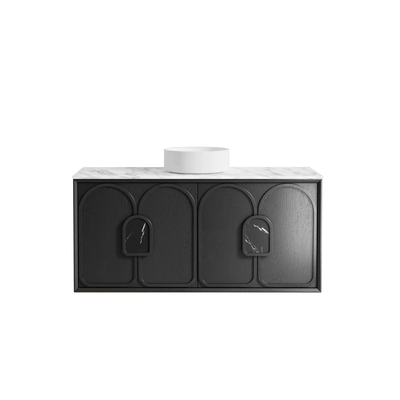 OTTI - Laguna Mark II 1200mm Black Oak Wall Hung Vanity - Vanities - from our - Otti - supplier–available at Bathroom City Perth