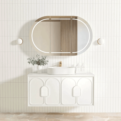 OTTI - Laguna Mark II 1200mm Matt White Wall Hung Vanity - Vanities - from our - Otti - supplier–available at Bathroom City Perth