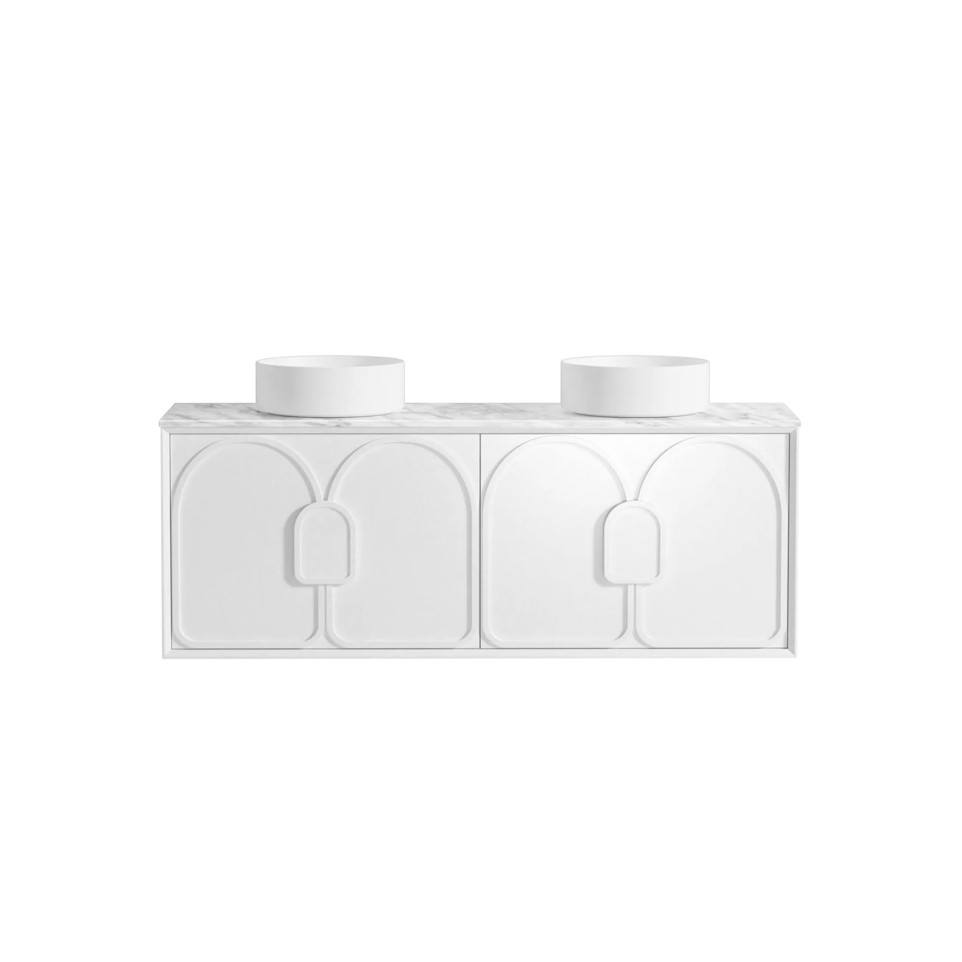 OTTI - Laguna Mark II 1500mm Matt White Wall Hung Vanity - Vanities - from our - Otti - supplier–available at Bathroom City Perth