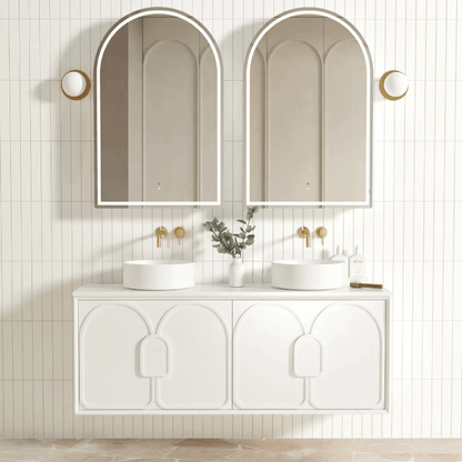 OTTI - Laguna Mark II 1500mm Matt White Wall Hung Vanity - Vanities - from our - Otti - supplier–available at Bathroom City Perth