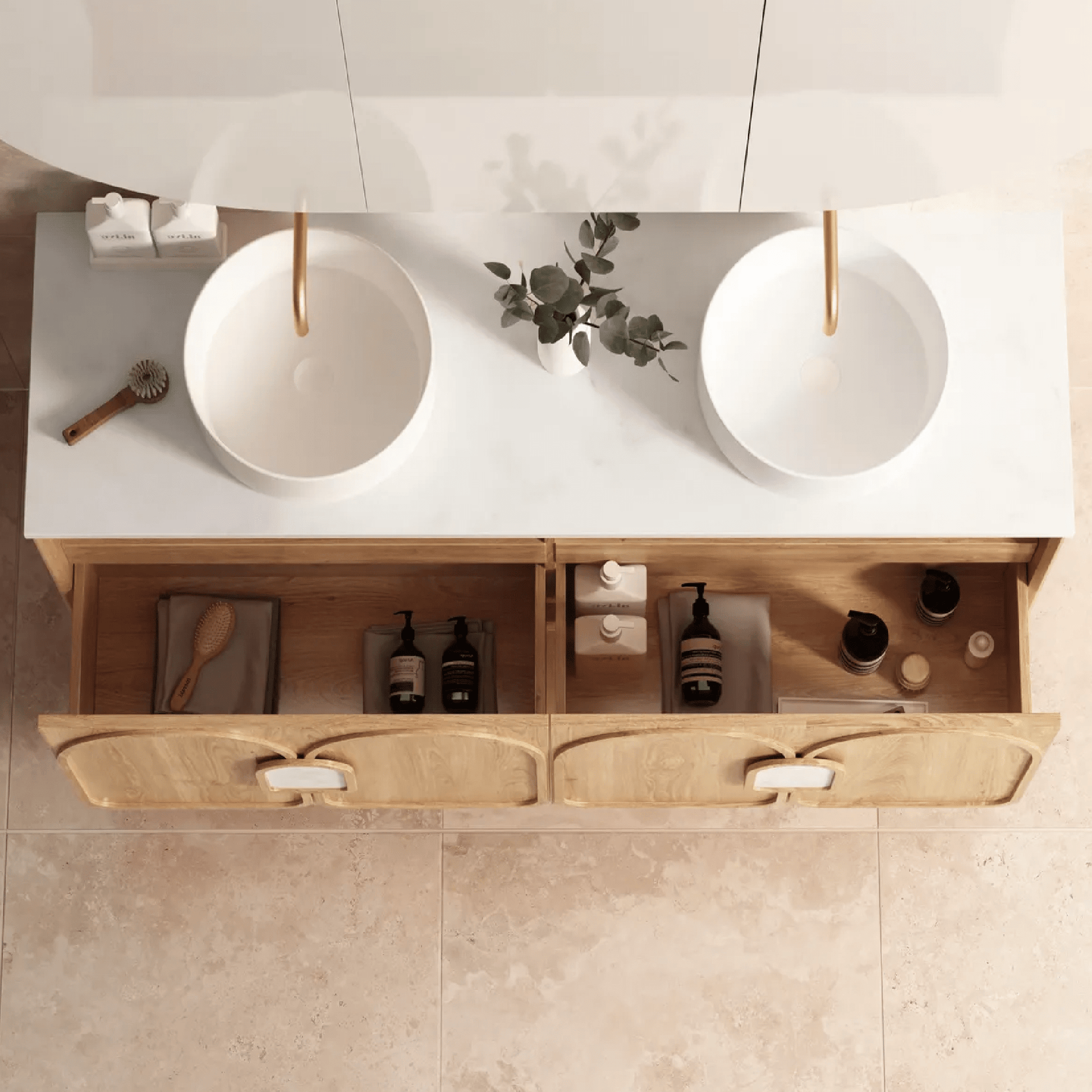 OTTI - Laguna Mark II 1500mm Woodland Oak Wall Hung Vanity - Vanities - from our - Otti - supplier–available at Bathroom City Perth