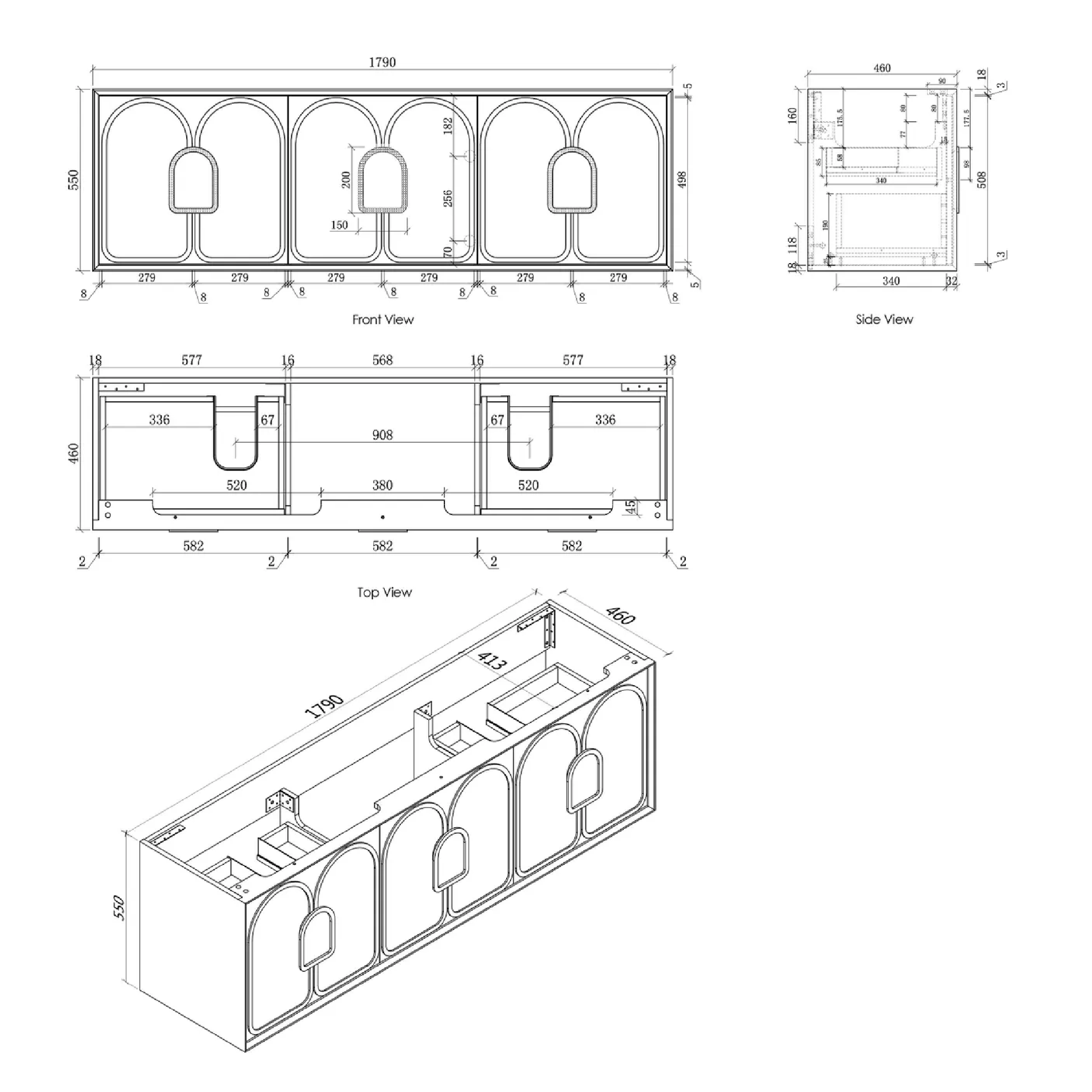 OTTI - Laguna Mark II 1800mm Matt White Wall Hung Vanity - Vanities - from our - Otti - supplier–available at Bathroom City Perth