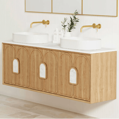 OTTI - Laguna Mark II 1800mm Woodland Oak Wall Hung Vanity - Vanities - from our - Otti - supplier–available at Bathroom City Perth