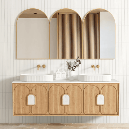 OTTI - Laguna Mark II 1800mm Woodland Oak Wall Hung Vanity - Vanities - from our - Otti - supplier–available at Bathroom City Perth