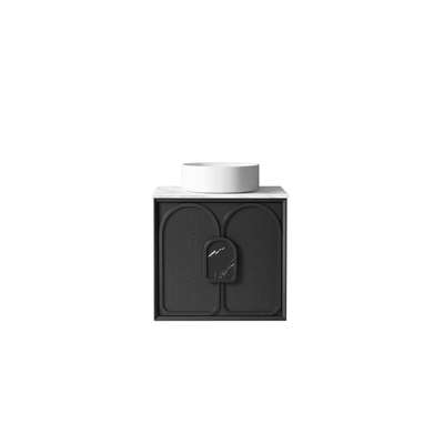 OTTI - Laguna Mark II 600mm Black Oak Wall Hung Vanity - Vanities - from our - Otti - supplier–available at Bathroom City Perth