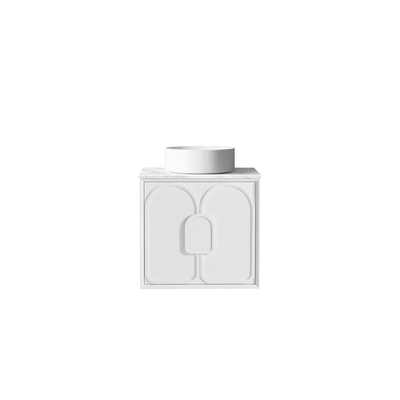 OTTI - Laguna Mark II 600mm Matt White Wall Hung Vanity - Vanities - from our - Otti - supplier–available at Bathroom City Perth