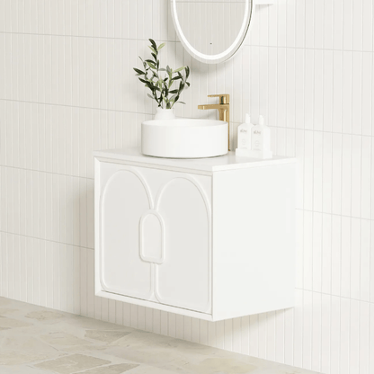 OTTI - Laguna Mark II 600mm Matt White Wall Hung Vanity - Vanities - from our - Otti - supplier–available at Bathroom City Perth