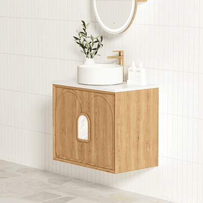 OTTI - Laguna Mark II 600mm Woodland Oak Wall Hung Vanity - Vanities - from our - Otti - supplier–available at Bathroom City Perth