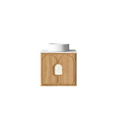 OTTI - Laguna Mark II 600mm Woodland Oak Wall Hung Vanity - Vanities - from our - Otti - supplier–available at Bathroom City Perth