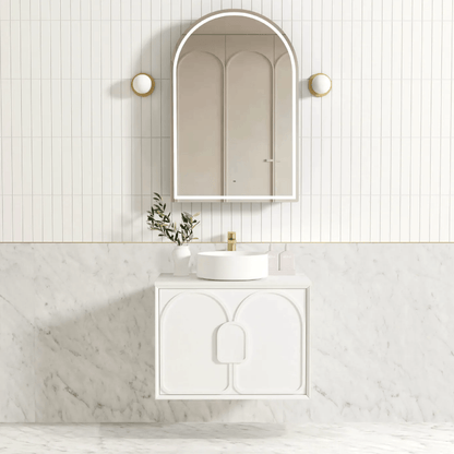 OTTI - Laguna Mark II 750mm Matt White Wall Hung Vanity - Vanities - from our - Otti - supplier–available at Bathroom City Perth