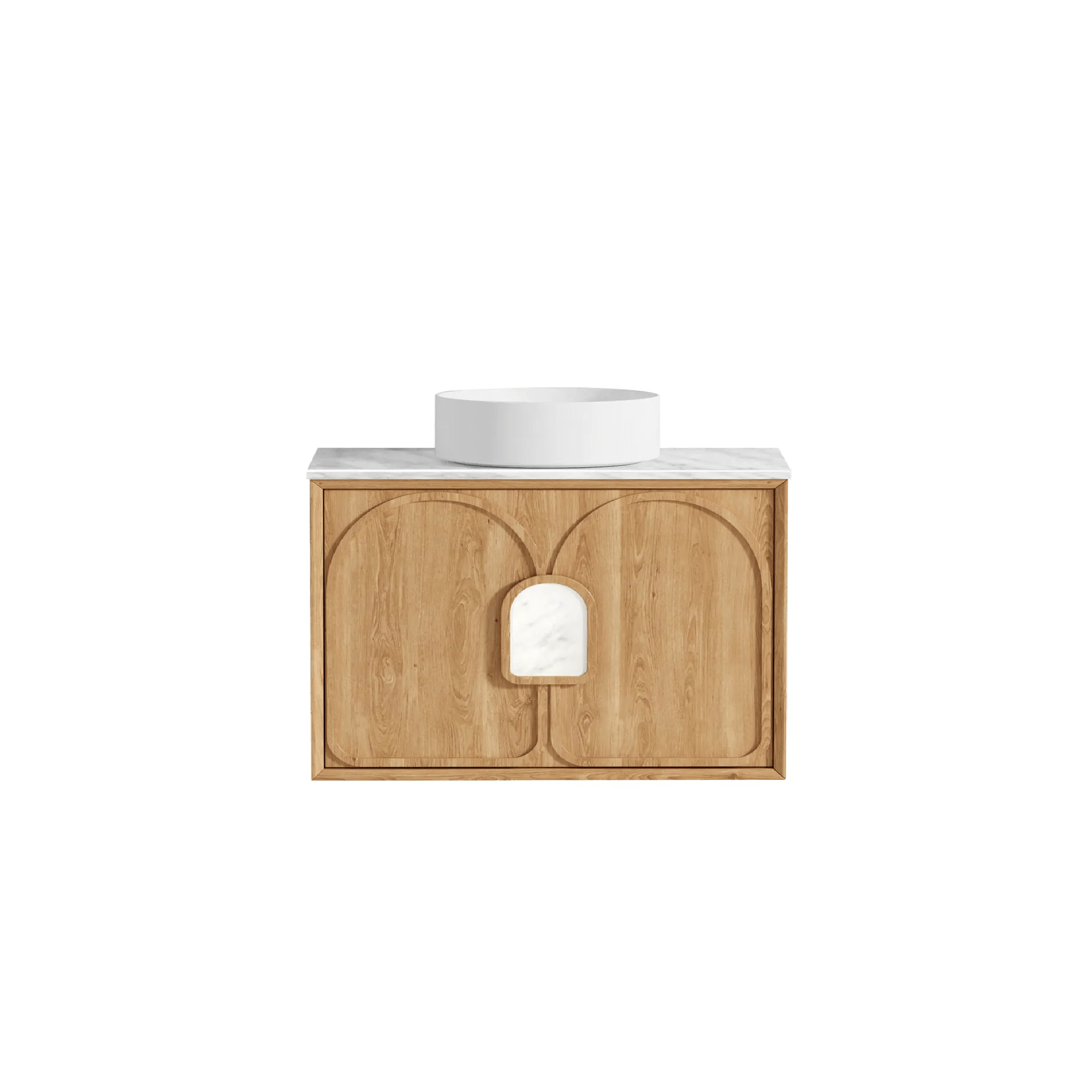 OTTI - Laguna Mark II 900mm Woodland Oak Wall Hung Vanity - Vanities - from our - Otti - supplier–available at Bathroom City Perth