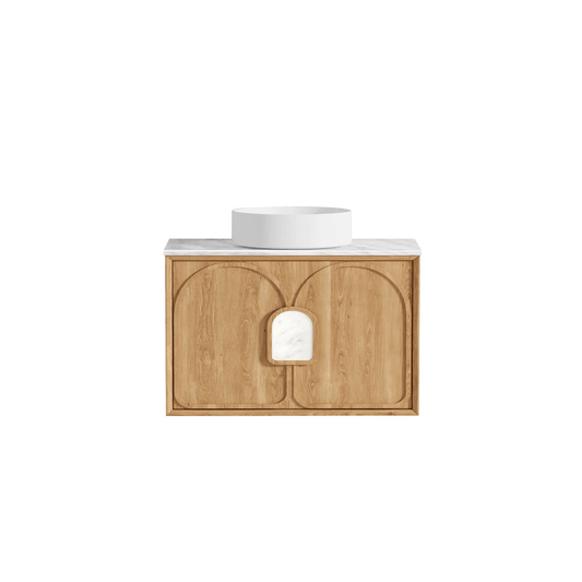 OTTI - Laguna Mark II 900mm Woodland Oak Wall Hung Vanity - Vanities - from our - Otti - supplier–available at Bathroom City Perth