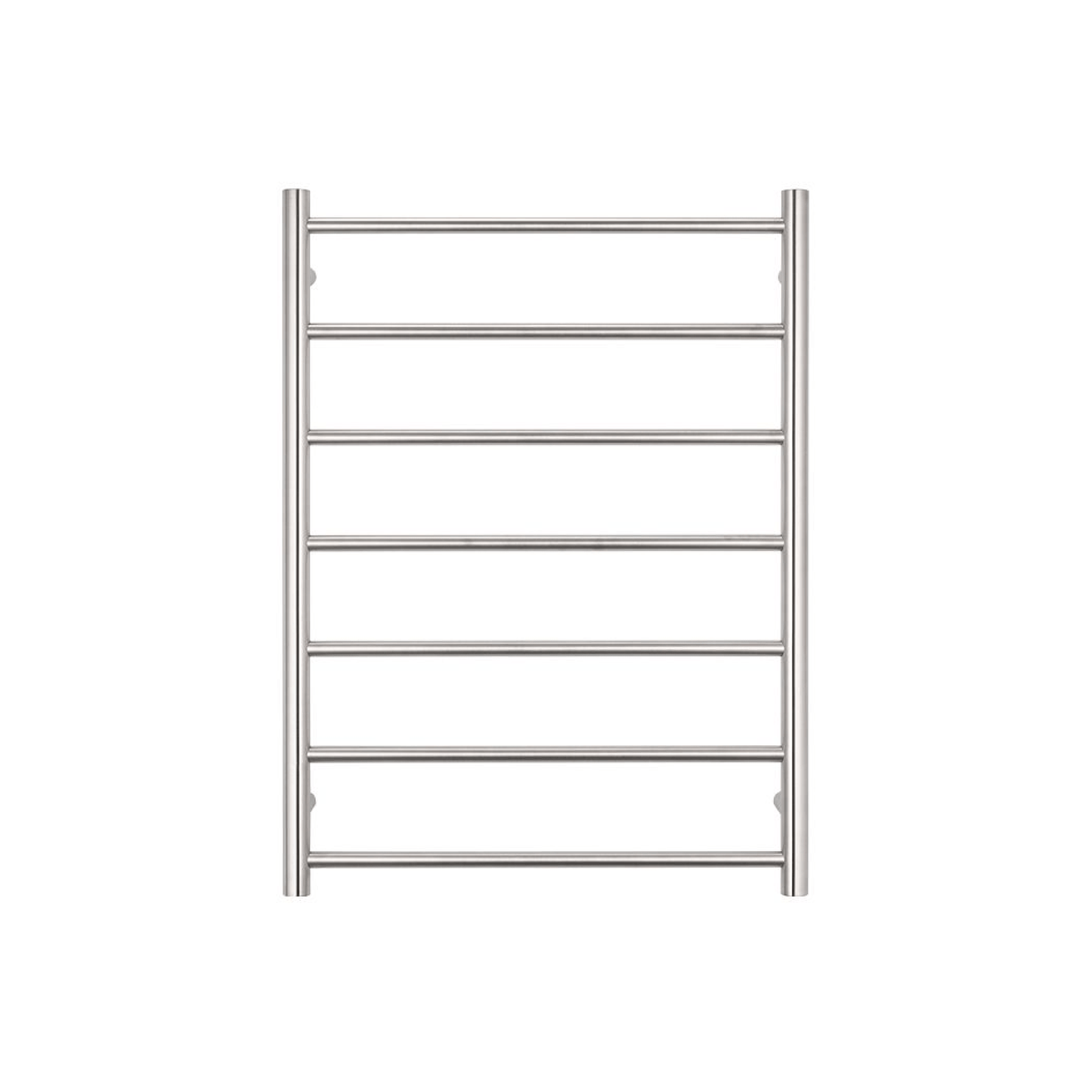 RADIANT - 12V - BRU - RTR01 Low Voltage Heated Round Ladder 600x800mm Brushed Satin - Heated Towel Rails - from our - Radiant - supplier–available at Bathroom City Perth