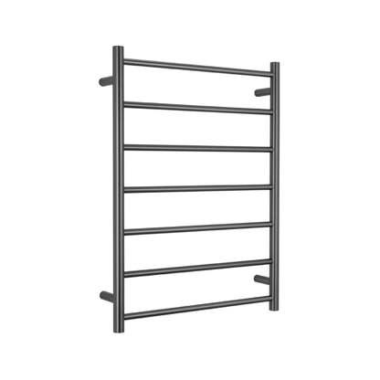 RADIANT - 12V - GMG - RTR01 Low Voltage Heated Round Ladder 600x800mm Gun Metal Grey - Heated Towel Rails - from our - Radiant - supplier–available at Bathroom City Perth