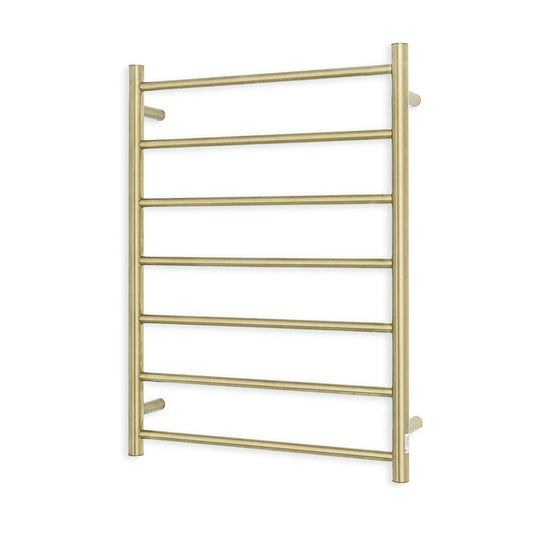 RADIANT - 12V - LG - RTR01 Low Voltage Heated Round Ladder 600x800mm Light Gold - Heated Towel Rails - from our - Radiant - supplier–available at Bathroom City Perth