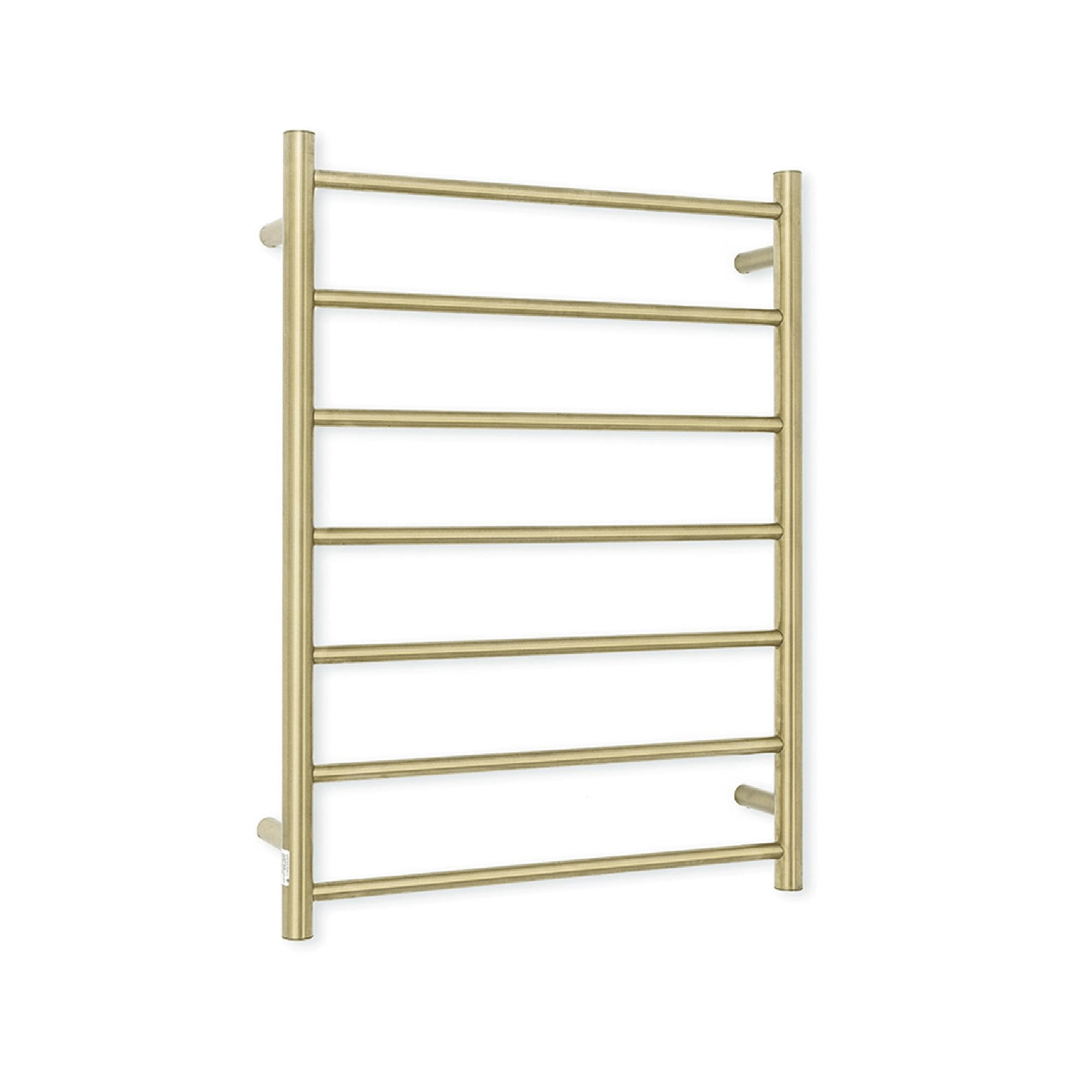 RADIANT - 12V - LG - RTR01 Low Voltage Heated Round Ladder 600x800mm Light Gold - Heated Towel Rails - from our - Radiant - supplier–available at Bathroom City Perth