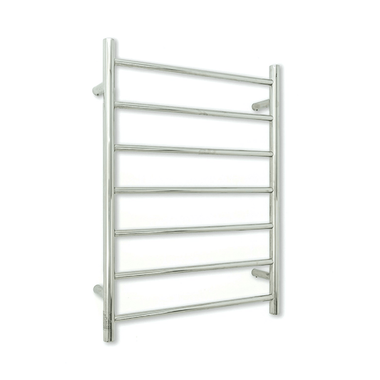 RADIANT - 12V - RTR01 Low Voltage Heated Round Ladder 600x800mm Mirror Polished - Heated Towel Rails - from our - Radiant - supplier–available at Bathroom City Perth